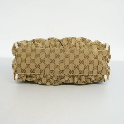 GUCCI  GG Canvas Handbag 190525 Women's Handbag Beige,White