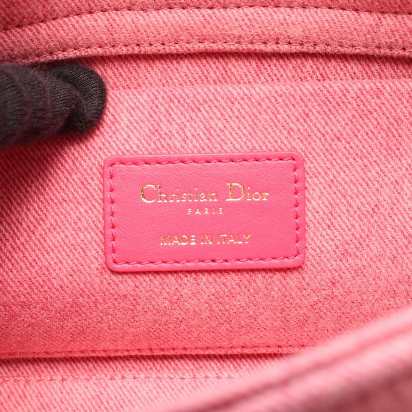 Christian Dior Pink Denim Handbag ()