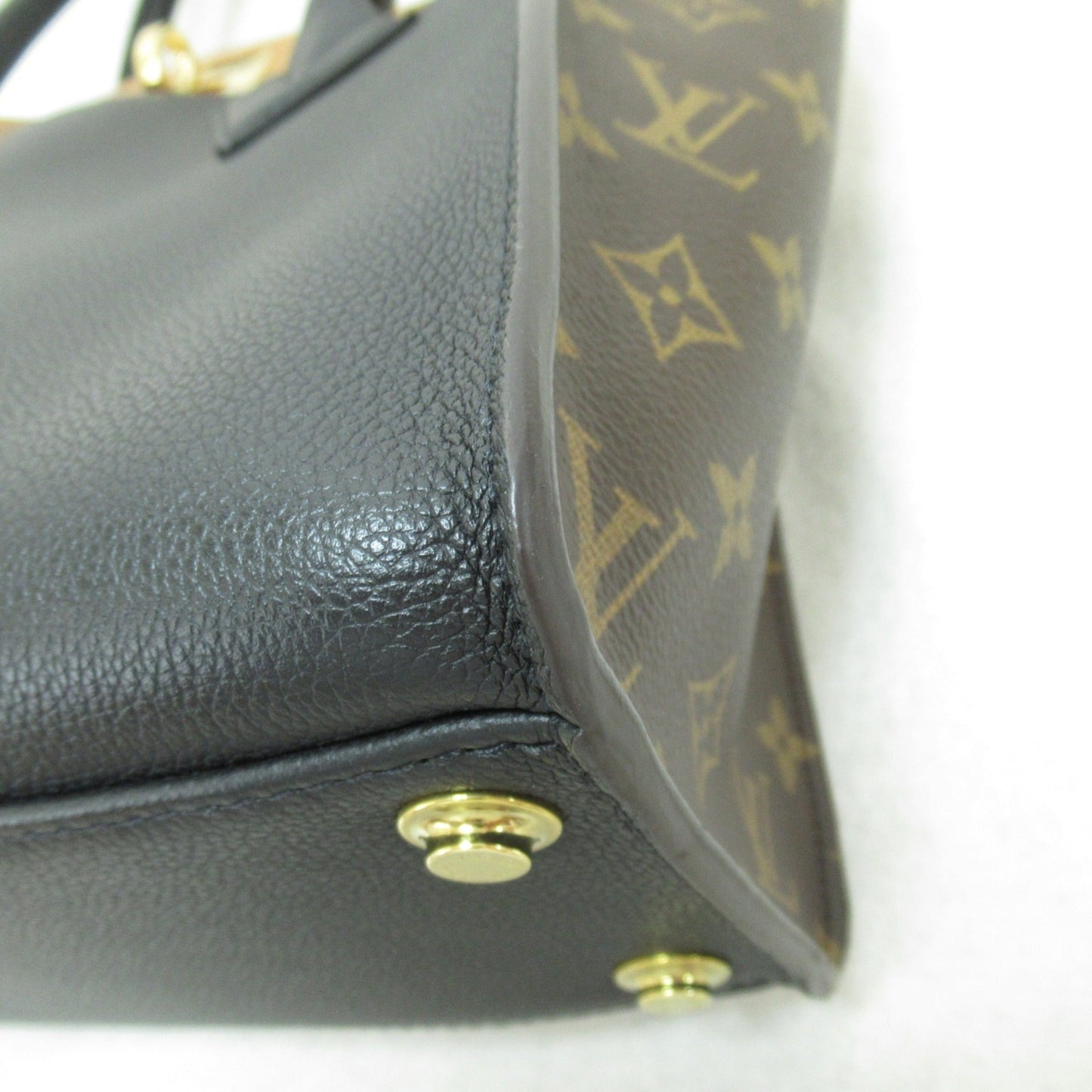 Louis Vuitton On My Side Black Black Monogram PVC coated canvas Calfskin [cowhide] M53823