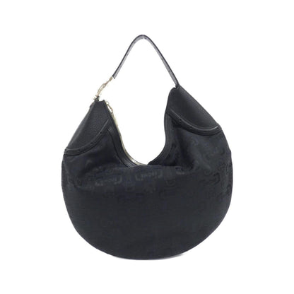 Gucci Black Canvas Leather Shoulder Bag ()
