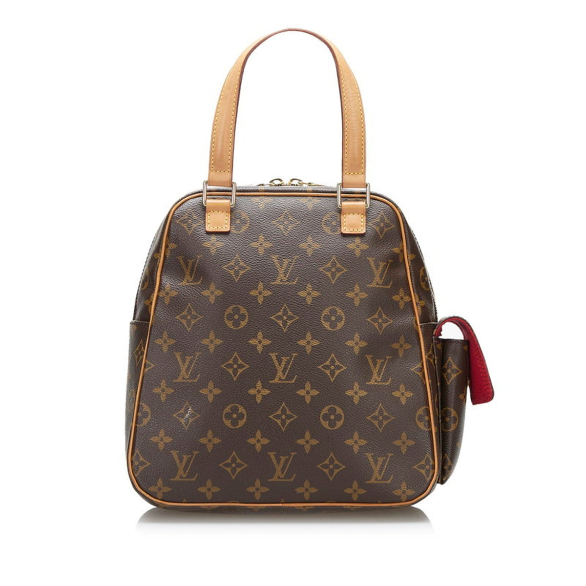 LOUIS VUITTON Monogram Exantry Cite Handbag M51161 Brown PVC Leather Ladies