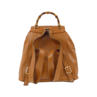 Gucci Brown Leather Backpack