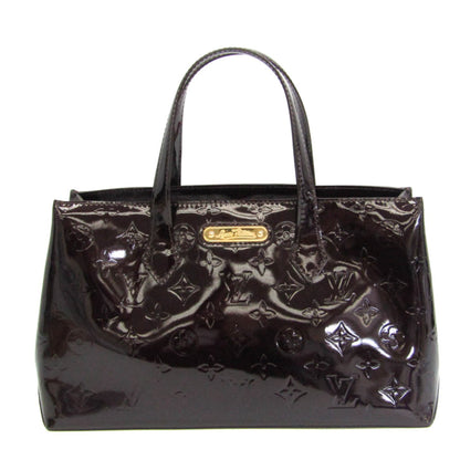 LOUIS VUITTON Monogram Vernis Wilshire PM M93641 Women's Handbag Amarante