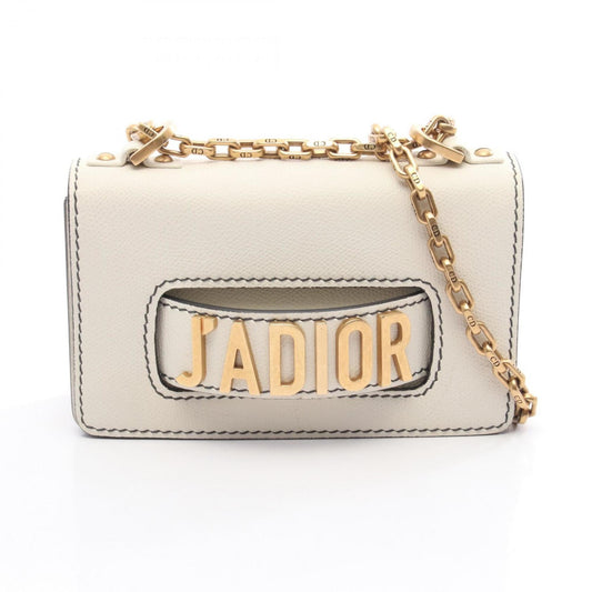 Christian Dior White Leather Shoulder Bag ()