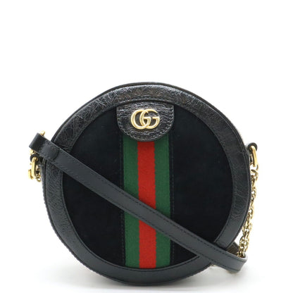 Gucci Gg Marmont Black Green Red Color Suede Patent Leather Pochette Shoulder Bag