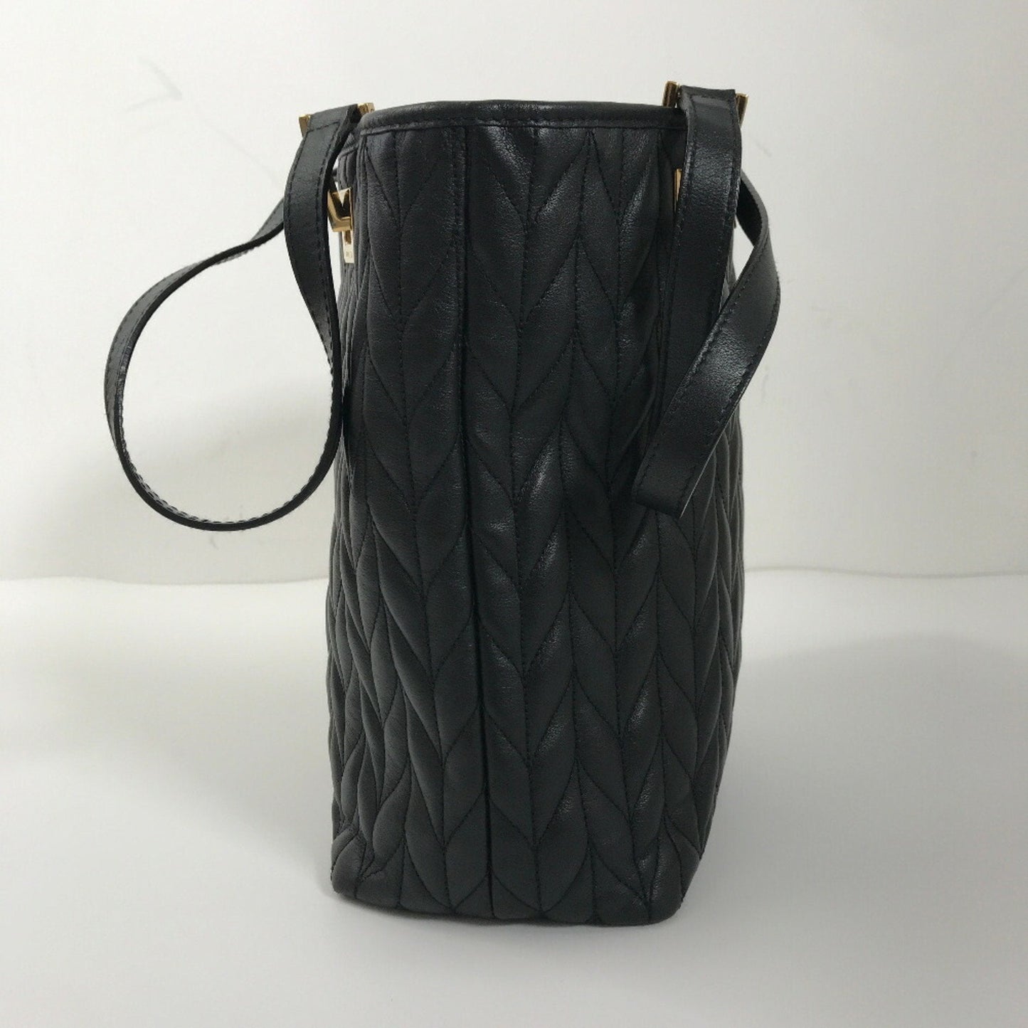 Gucci Tote Bag Quilted 002/1099 Leather Black Ladies Gucci