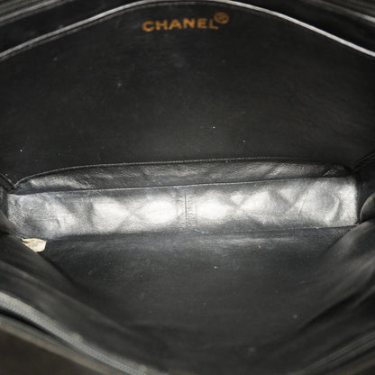 ChanelAuth  Matelasse Chain Lambskin Women's Leather Shoulder Bag Black