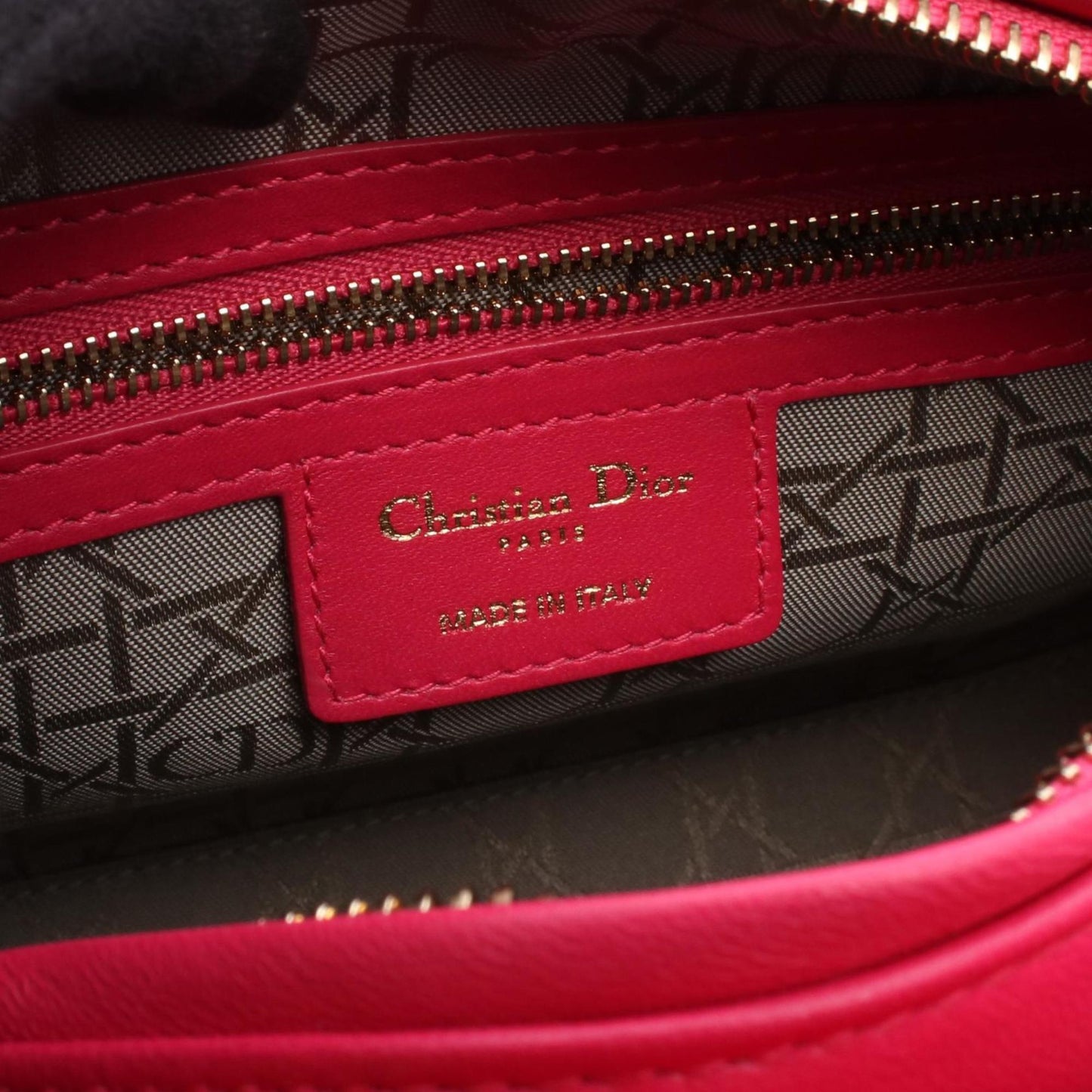 Christian Dior Pink Leather Handbag ()