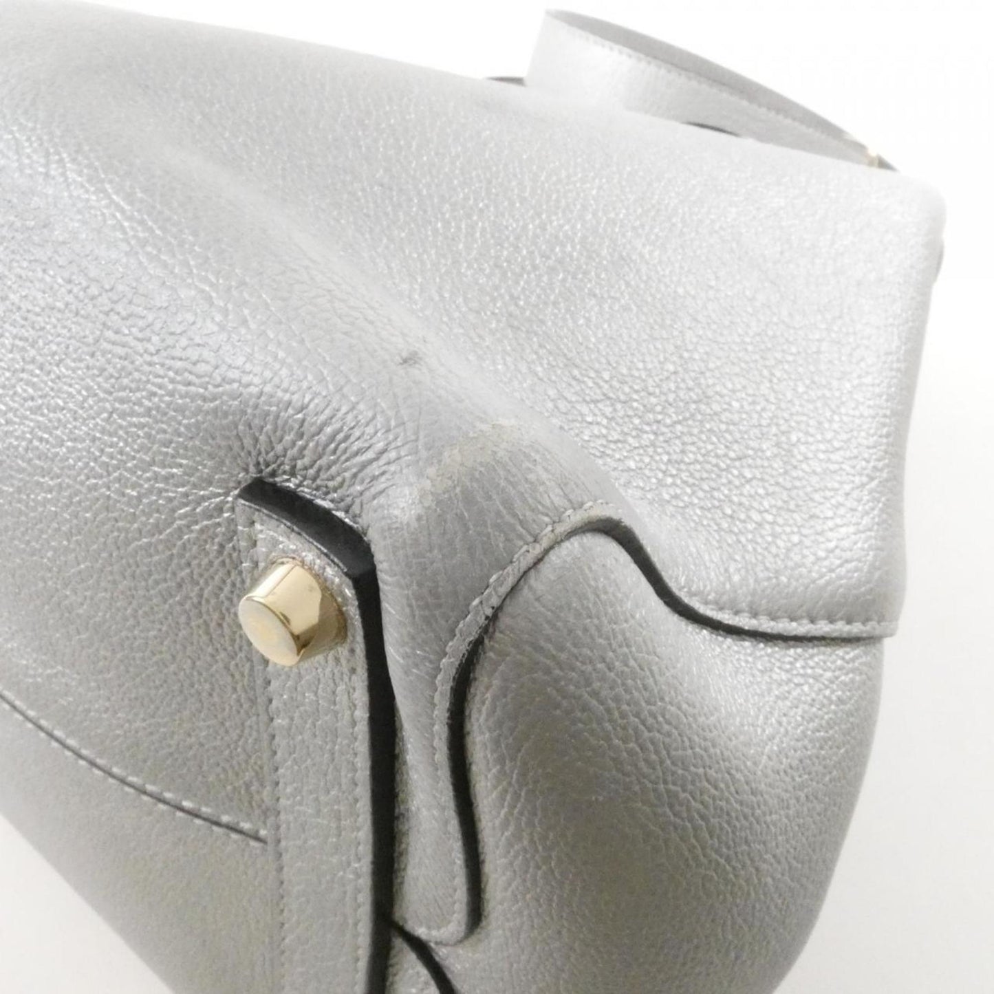 Christian Dior Silver Leather Handbag ()