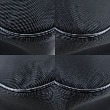 GUCCI Bamboo Handbag 001-0577 Nylon Canvas Made in Italy Black Shoulder 2way A4 Magnetic Type Ladies