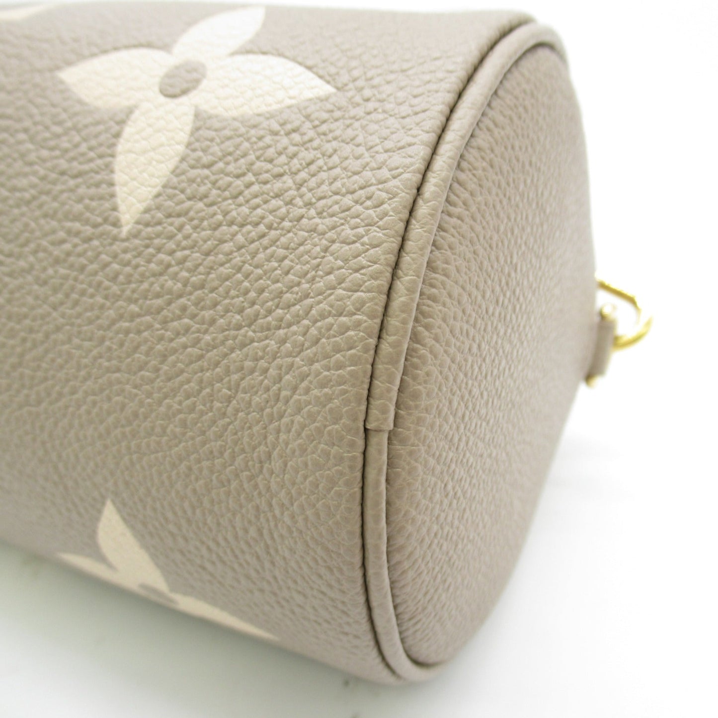 LOUIS VUITTON Papillon BB Shoulder Bag Beige Turtle claim Monogram empreinte leather M46031