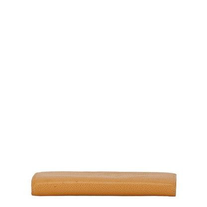 Chanel Coco Mark Long Wallet Beige Caviar Skin Women's CHANEL