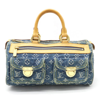 Louis Vuitton Monogram Neo Speedy Handbag Boston Bag Blue M95019