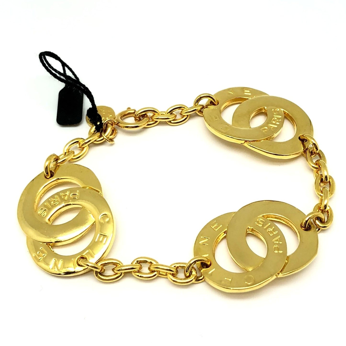 Celine Bracelet Circle Logo Gold Women's Accessories