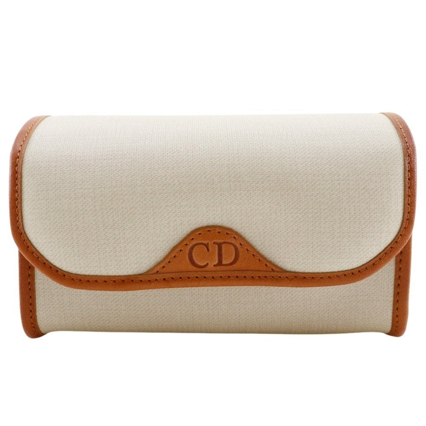 Christian Dior Off-White Pvc Pouch ()