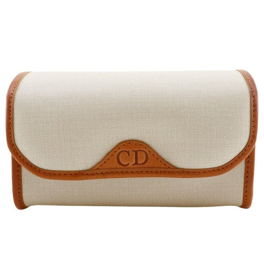 Christian Dior Off-White Pvc Pouch ()