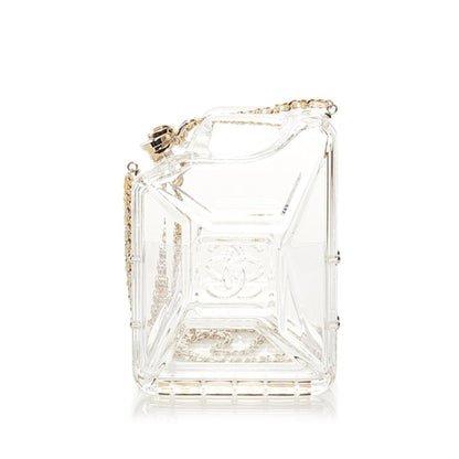 Chanel Dubai Runway Show Limited Cruise Chain Shoulder Bag Bottle Clear Gold Acrylic Glass Ladies CHANEL