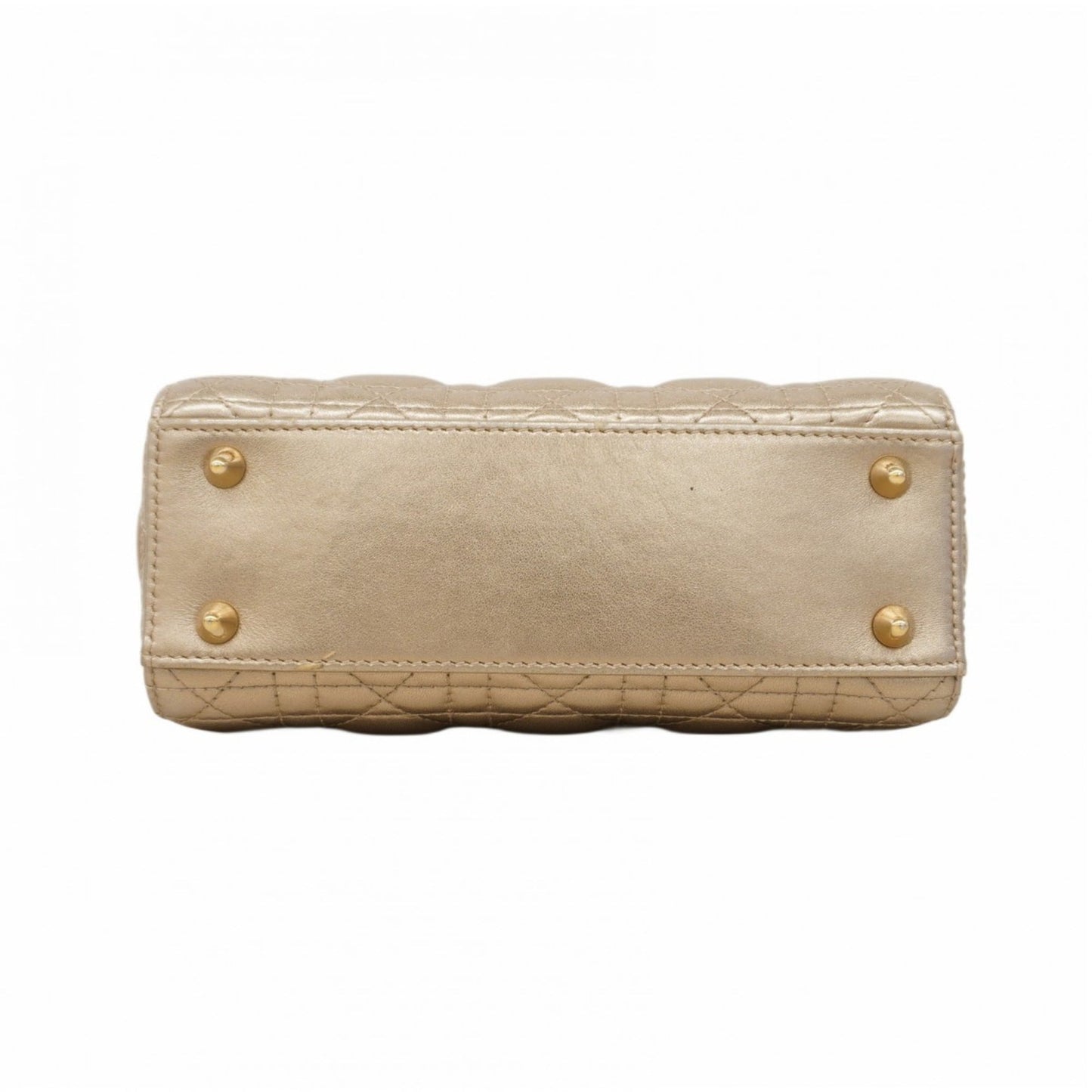 Christian Dior Pink Gold Leather Handbag ()