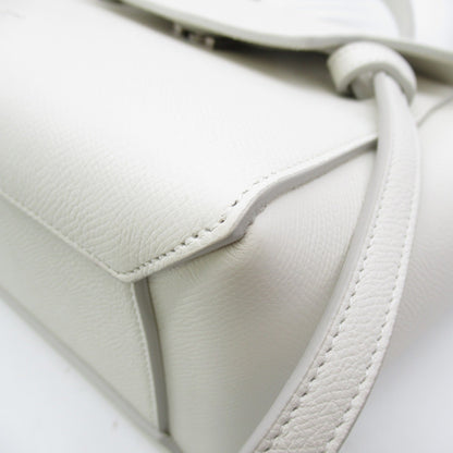 Celine Belt bag 2wayShoulder Bag White Grained calfskin