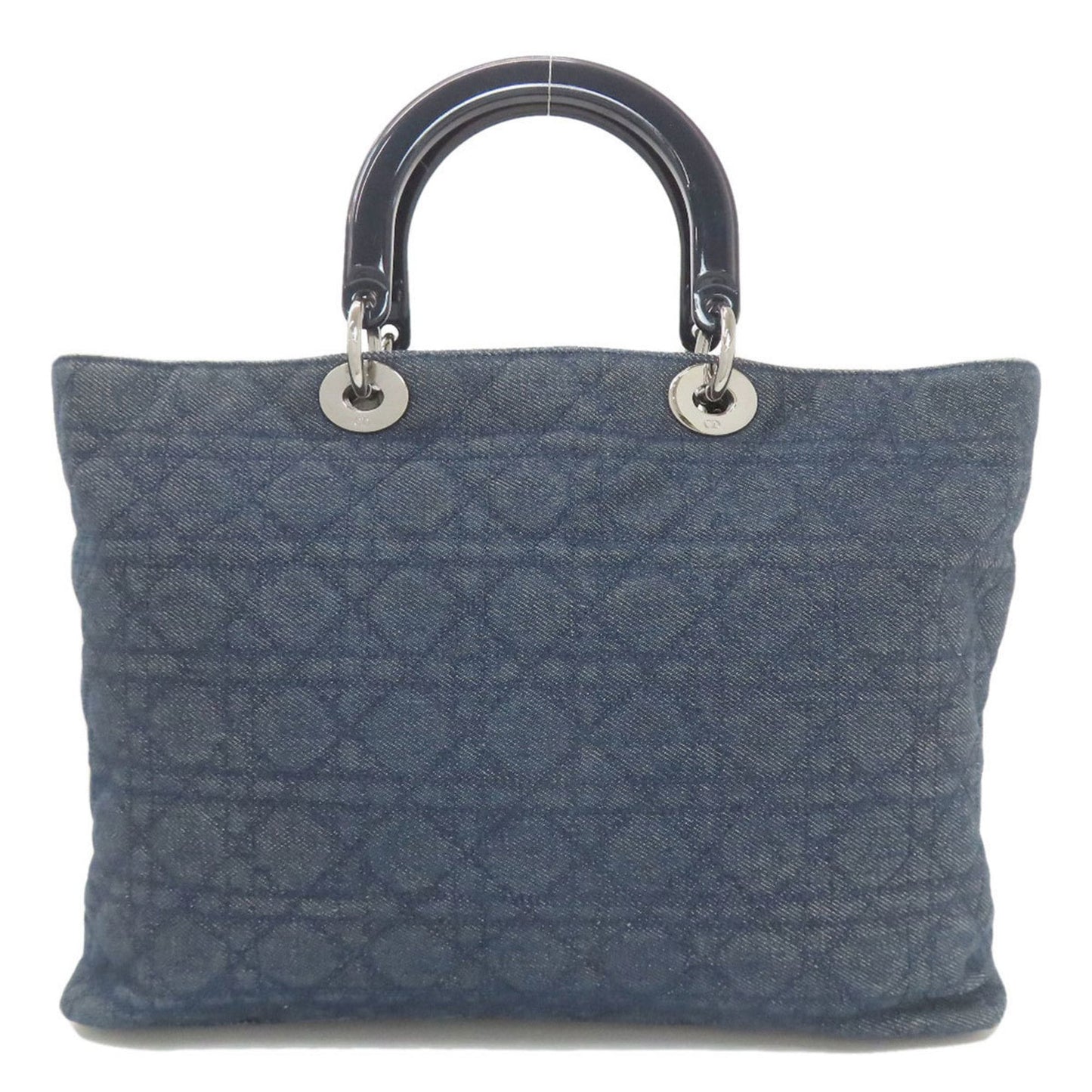 Christian Dior Lady Dior Blue Denim Handbag ()