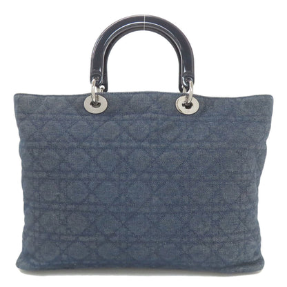 Christian Dior Lady Dior Blue Denim Handbag ()