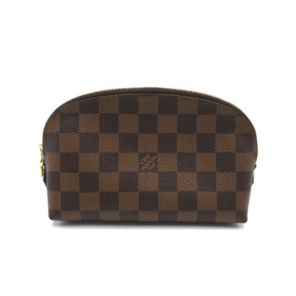 LOUIS VUITTON Pochette Cosmetic PM Brown Damier PVC coated canvas N47516