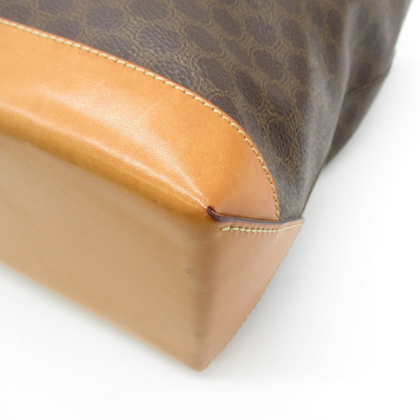 Celine Tote Bag Brown PVC coated canvas