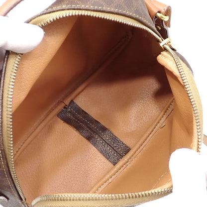 Celine Handbag Women's Brown PVC Leather Macadam Shoulder