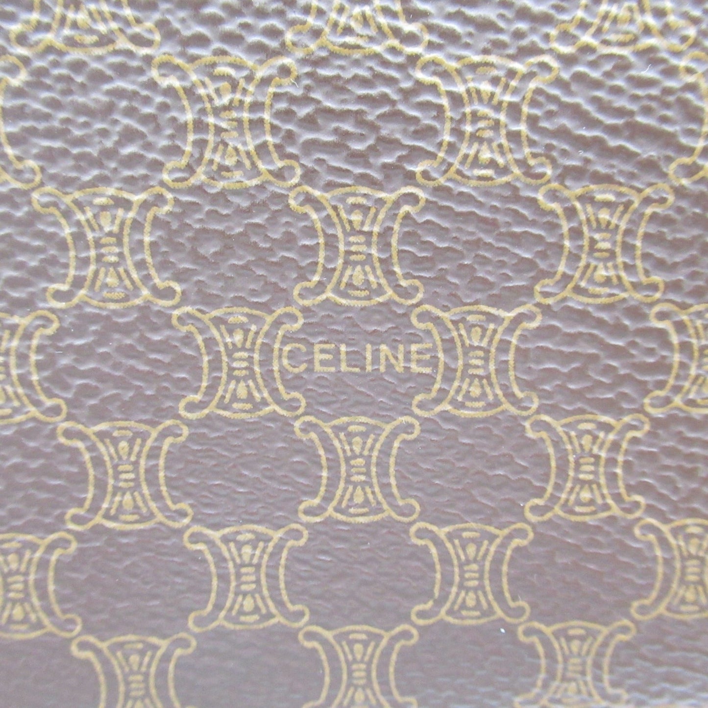 Celine Tote Bag Brown PVC coated canvas