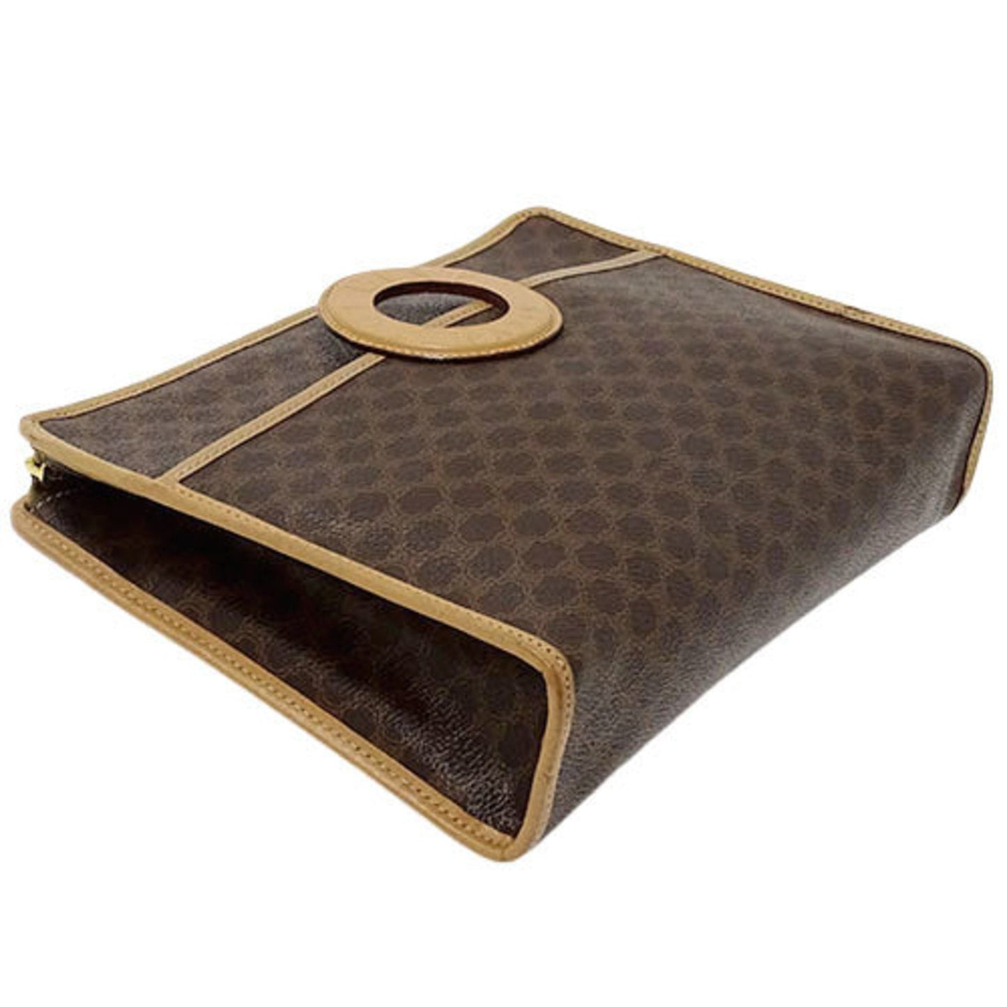 Celine Bag Women's Second Clutch Macadam Brown