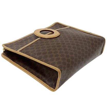 Celine Bag Women's Second Clutch Macadam Brown