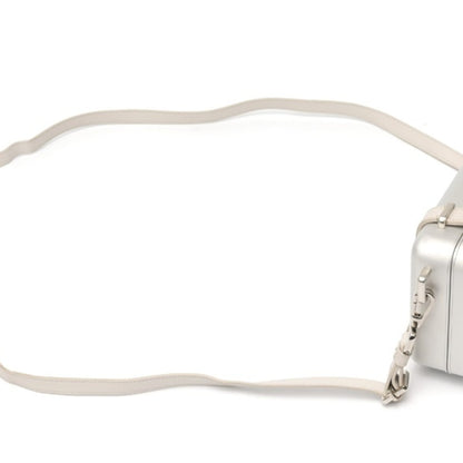 Christian Dior Silver Leather Aluminum Shoulder Bag ()