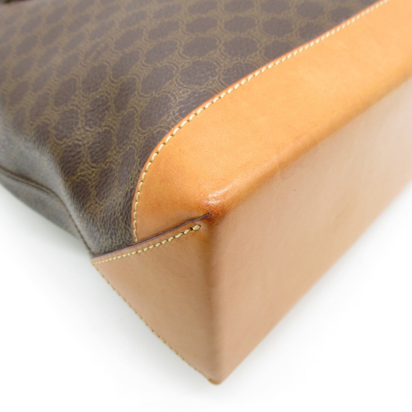 Celine Tote Bag Brown PVC coated canvas