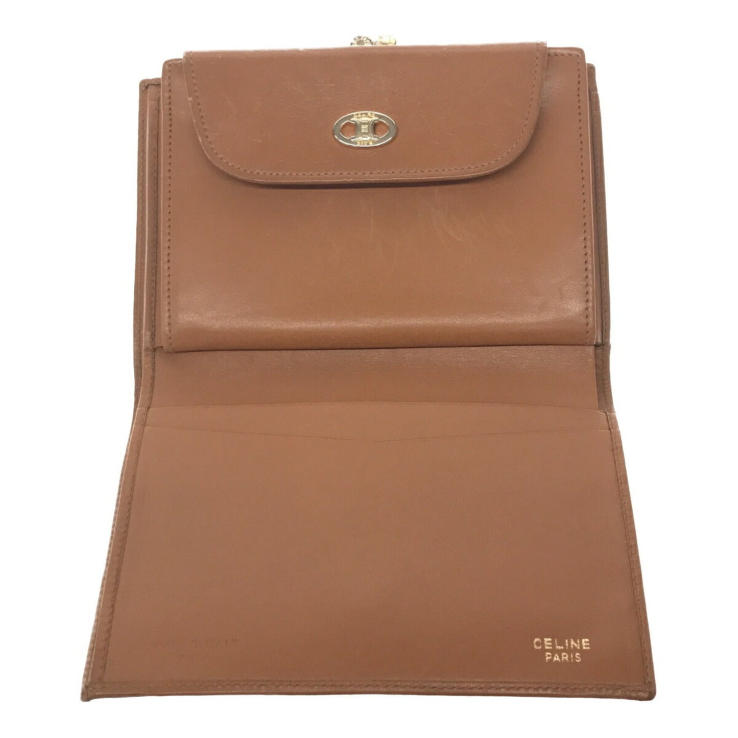 Celine Macadam Pattern Clasp Wallet Women's Brand Clothing Accessory