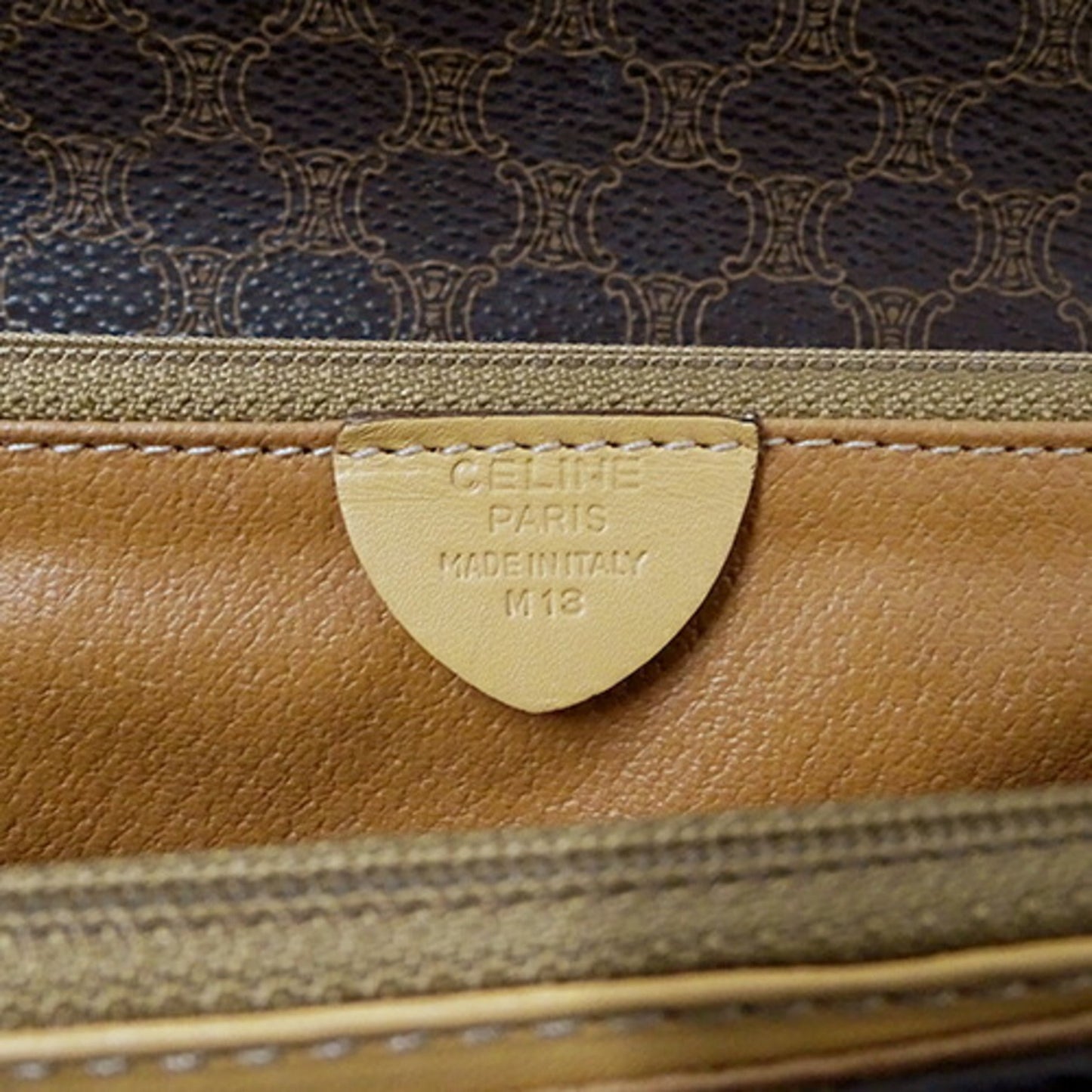 Celine Bag Ladies Handbag Macadam Circle Brown