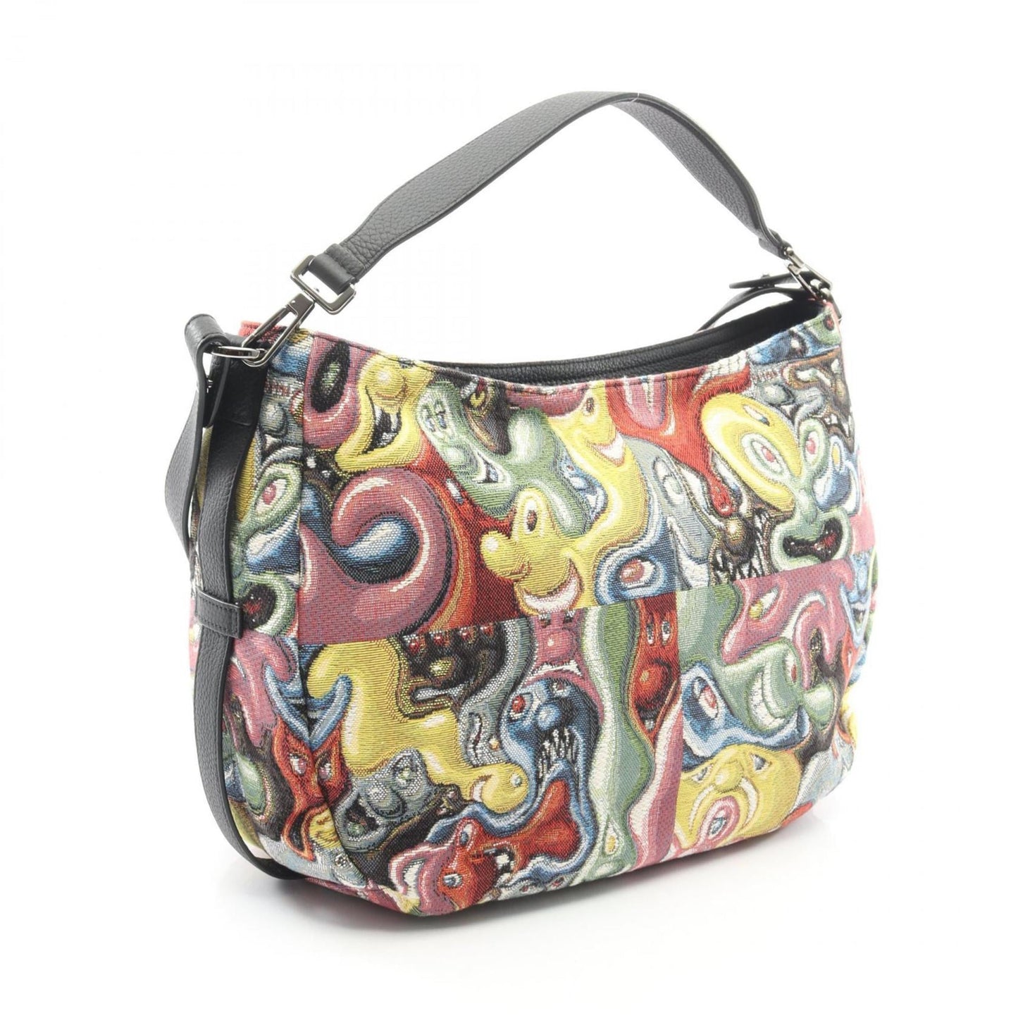 Christian Dior Multi-Color Canvas Leather Shoulder Bag ()