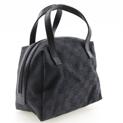 Gucci Black Gg Canvas Handbag