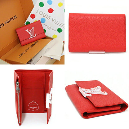 LOUIS VUITTON Portefeuil Capucines Maxi Trifold Wallet M82113 Rouge