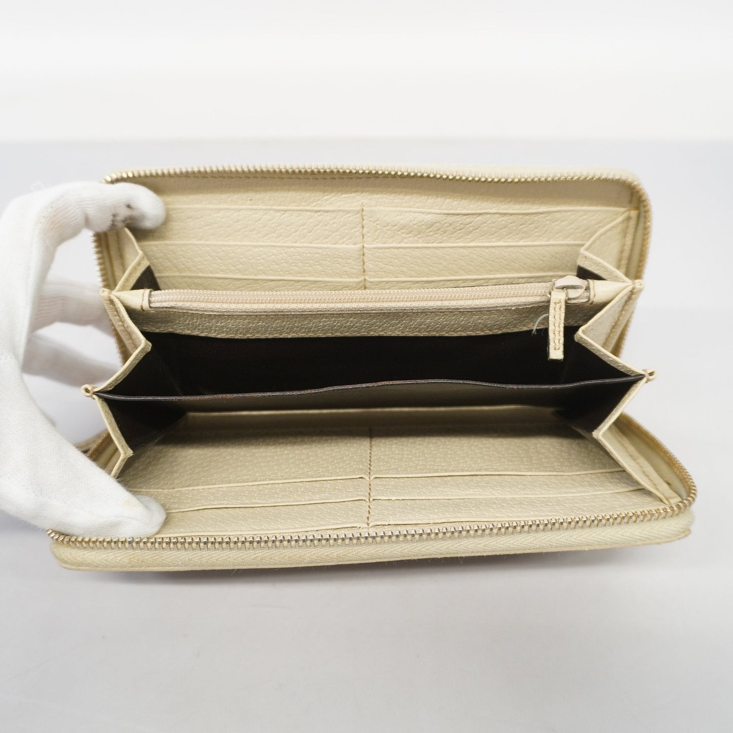 Gucci Long Wallet GG Canvas 112724 Beige/Ivory