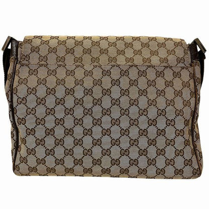 Gucci Brown Canvas Shoulder Bag