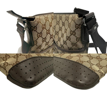 Gucci Beige Brown Gg Canvas Shoulder Bag