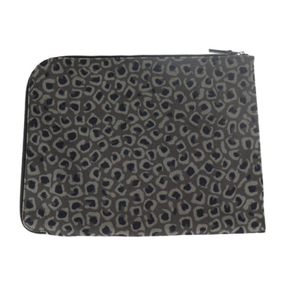 Gucci Gray Canvas Clutch Bag Handbag Pouch