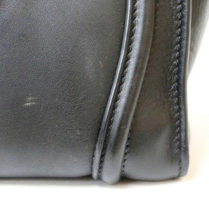 Celine Shoulder Bag Luggage Phantom Black Women's Leather