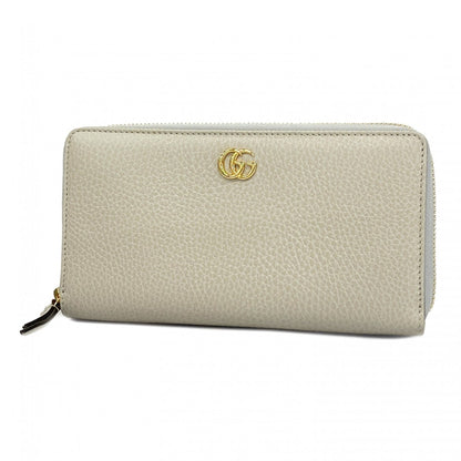 Gucci Gray Leather Long Wallet (Bi-Fold) ()