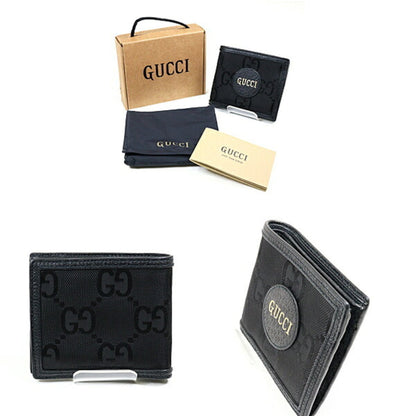 Gucci Black Nylon Leather Wallet (Bi-Fold)