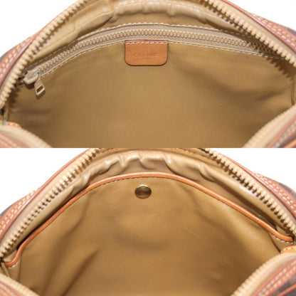 Celine Second Back Macadam Brown PVC