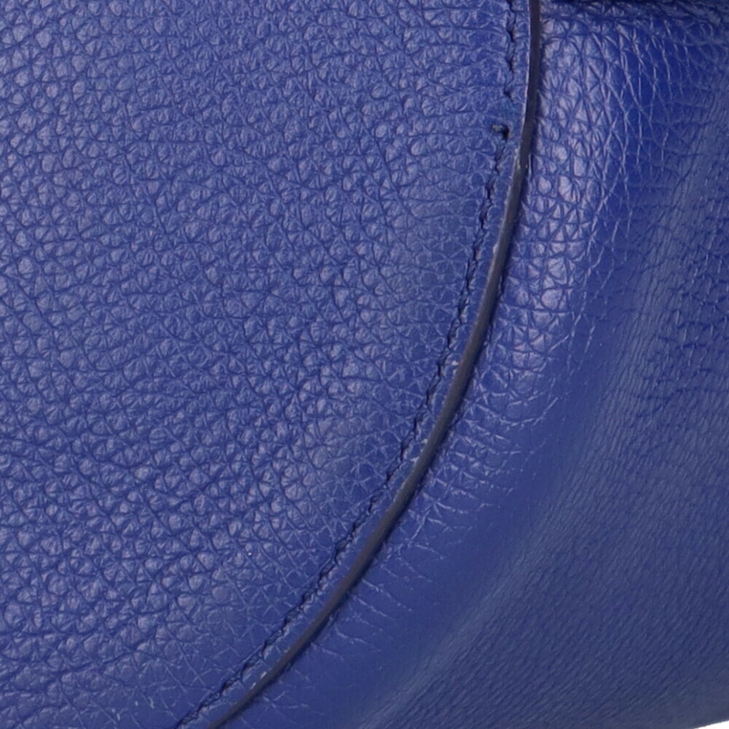 Celine baguette shoulder bag leather cobalt ladies
