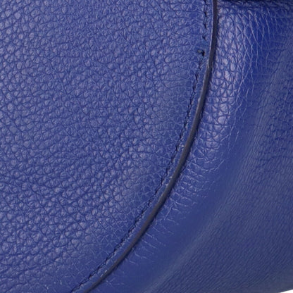 Celine baguette shoulder bag leather cobalt ladies