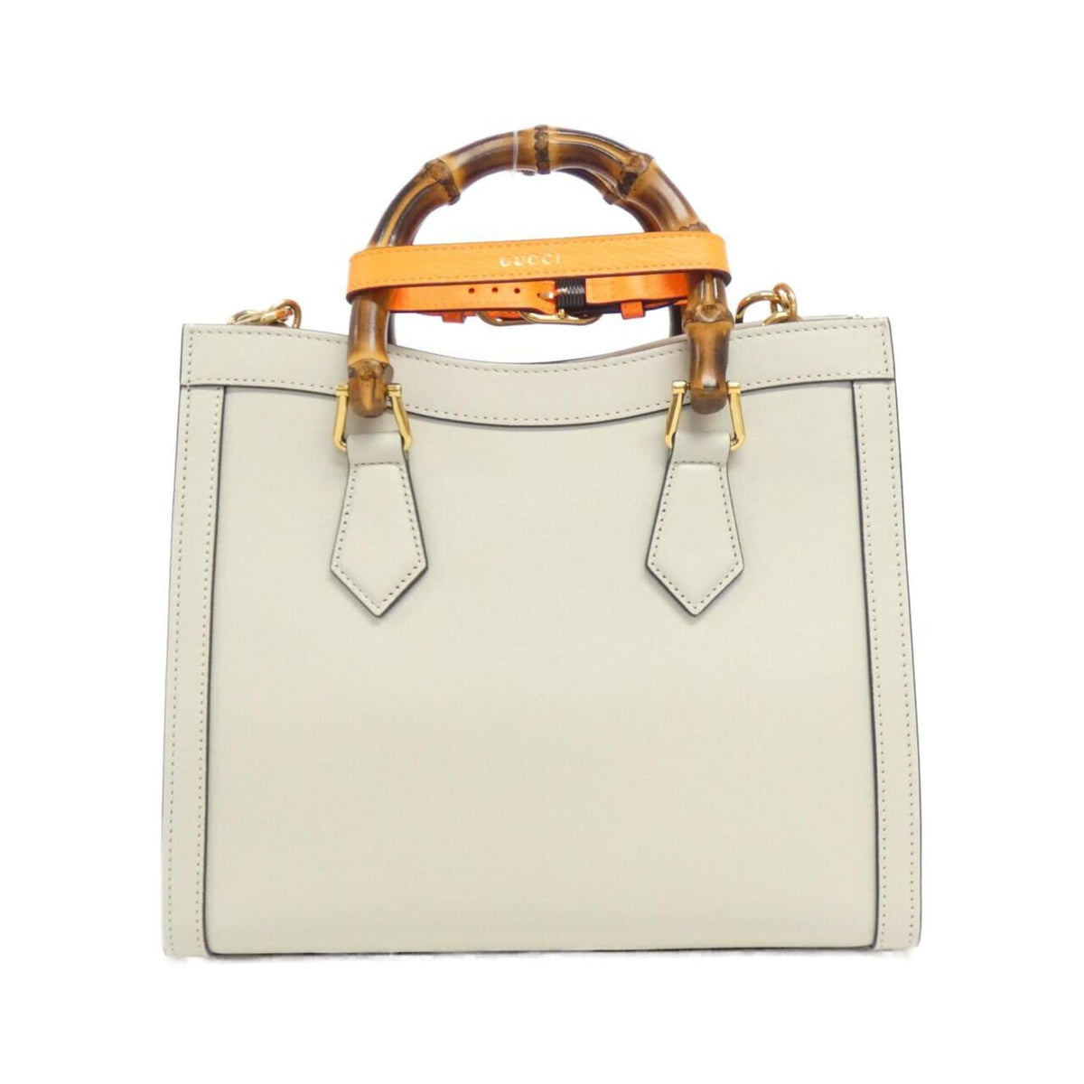 Gucci White Leather Handbag