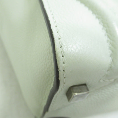 Celine luggage micro handbag Green cream green leather